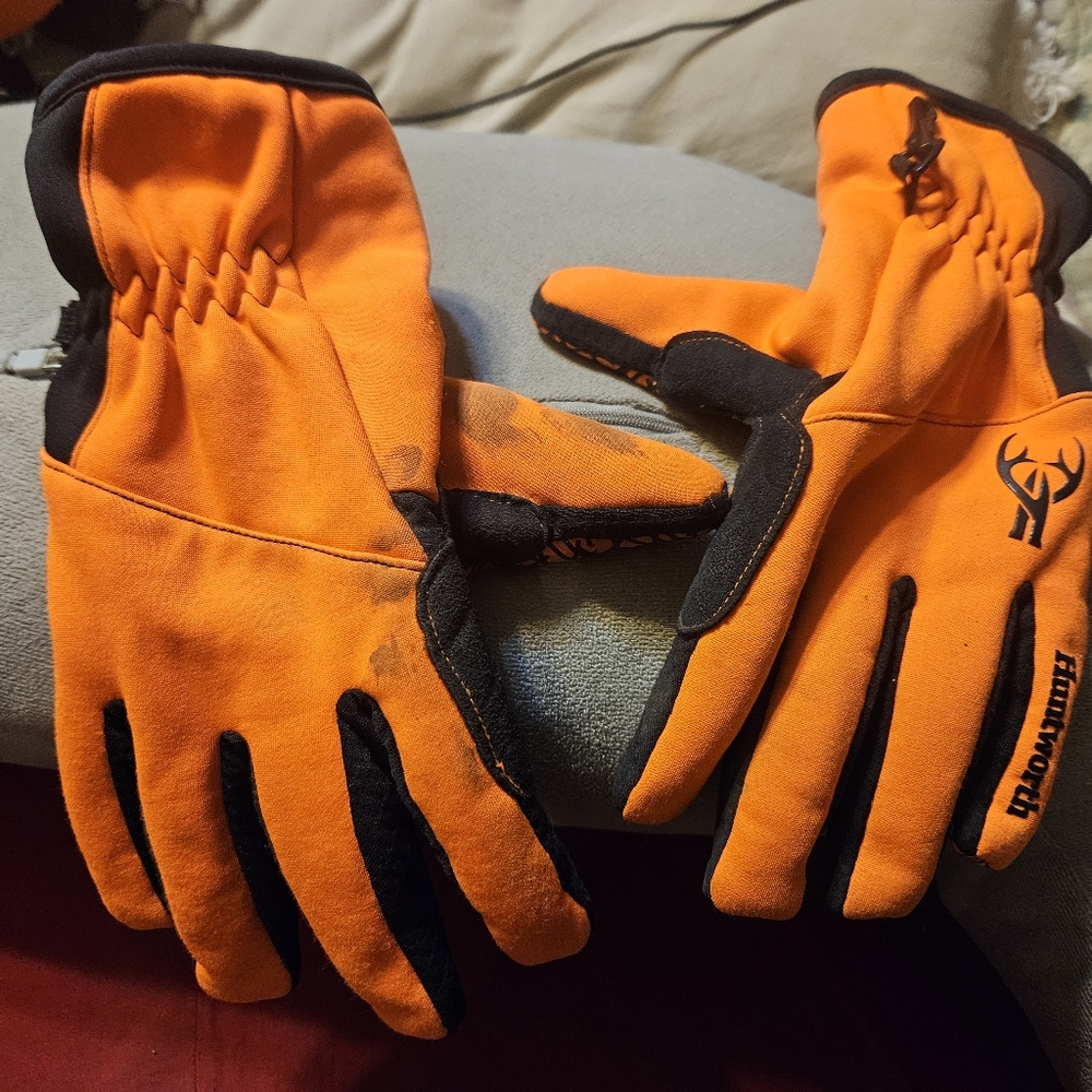 Blaze Orange Hunting Gloves Estate Item